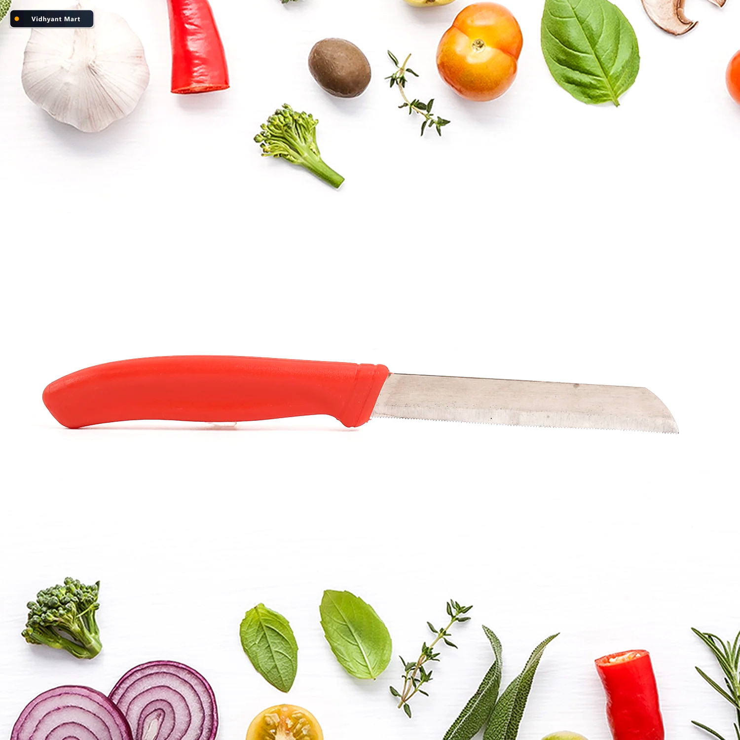Vidhyant Mart Kitchen Knife Set Sharp 420 Stainless Steel Blades 3
