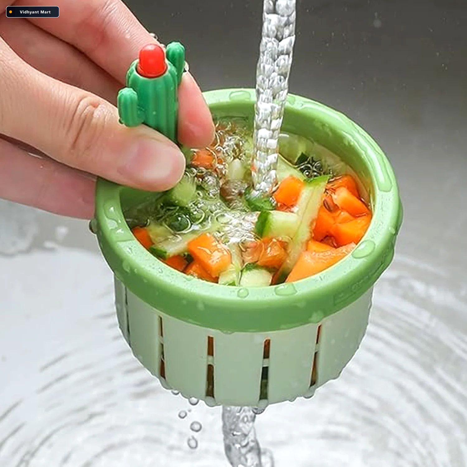 Vidhyant Mart Kitchen Sink Drain Strainer Automatic Waste Filter 3