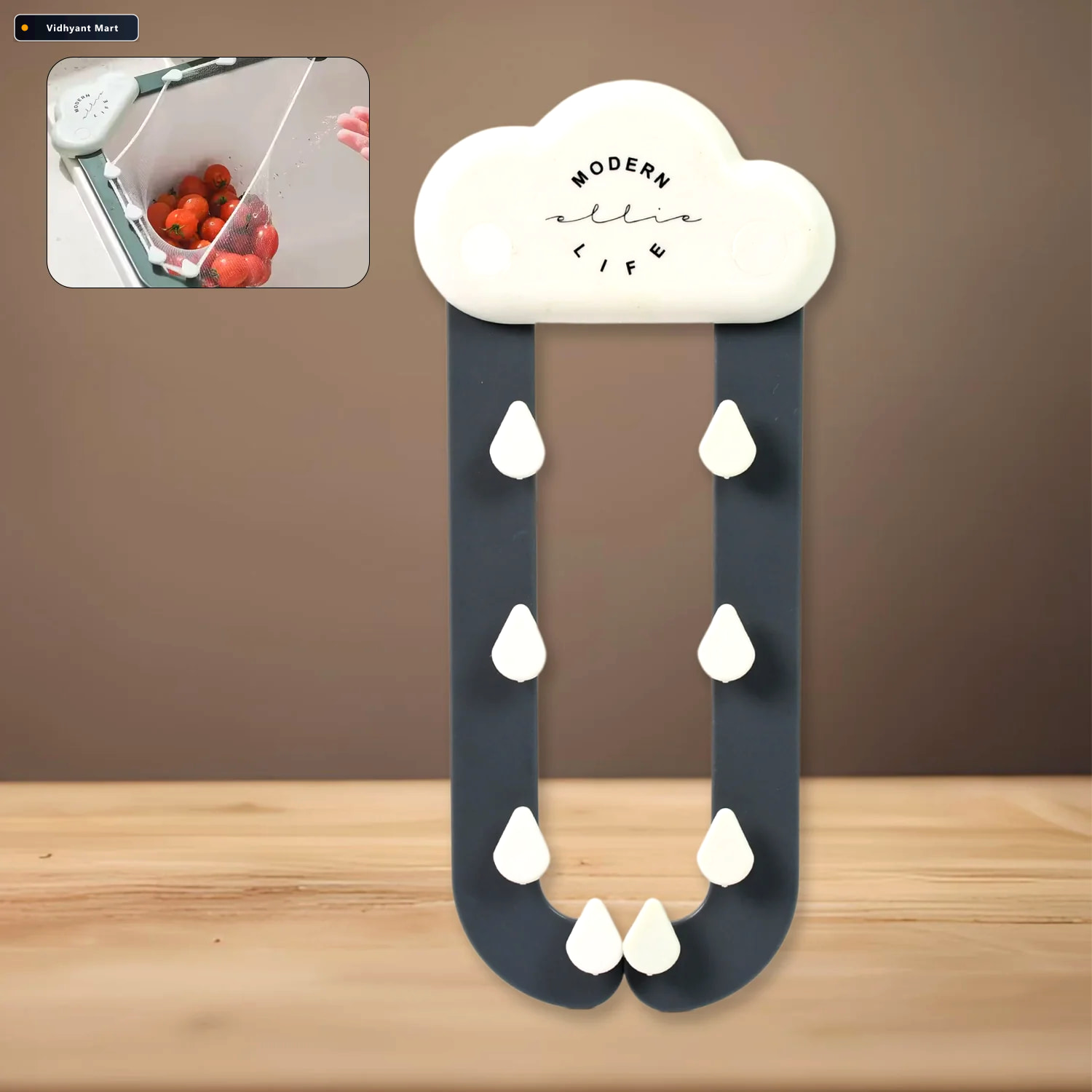 Vidhyant Mart Kitchen Sink Strainer Triangle Design Durable Abs 2
