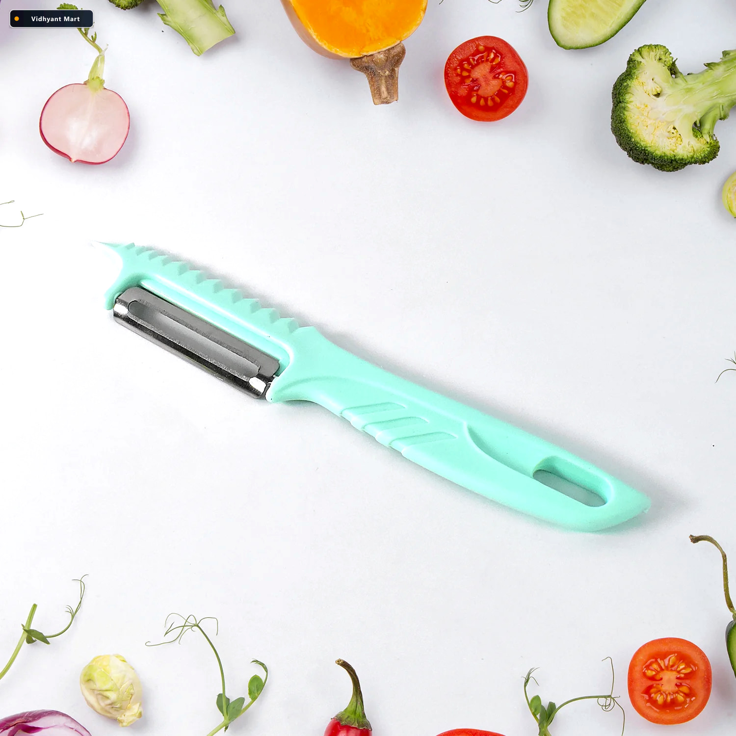Vidhyant Mart Kitchen Vegetable Peelers 3 Piece Set With Non Sli 3