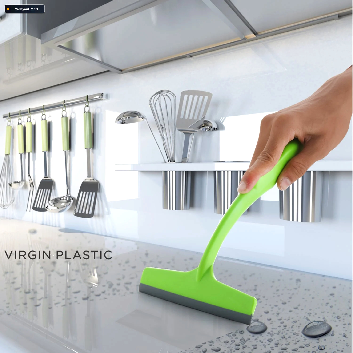 Vidhyant Mart Kitchen Wiper Streak Free Plastic Cleaning Tool Ga 1