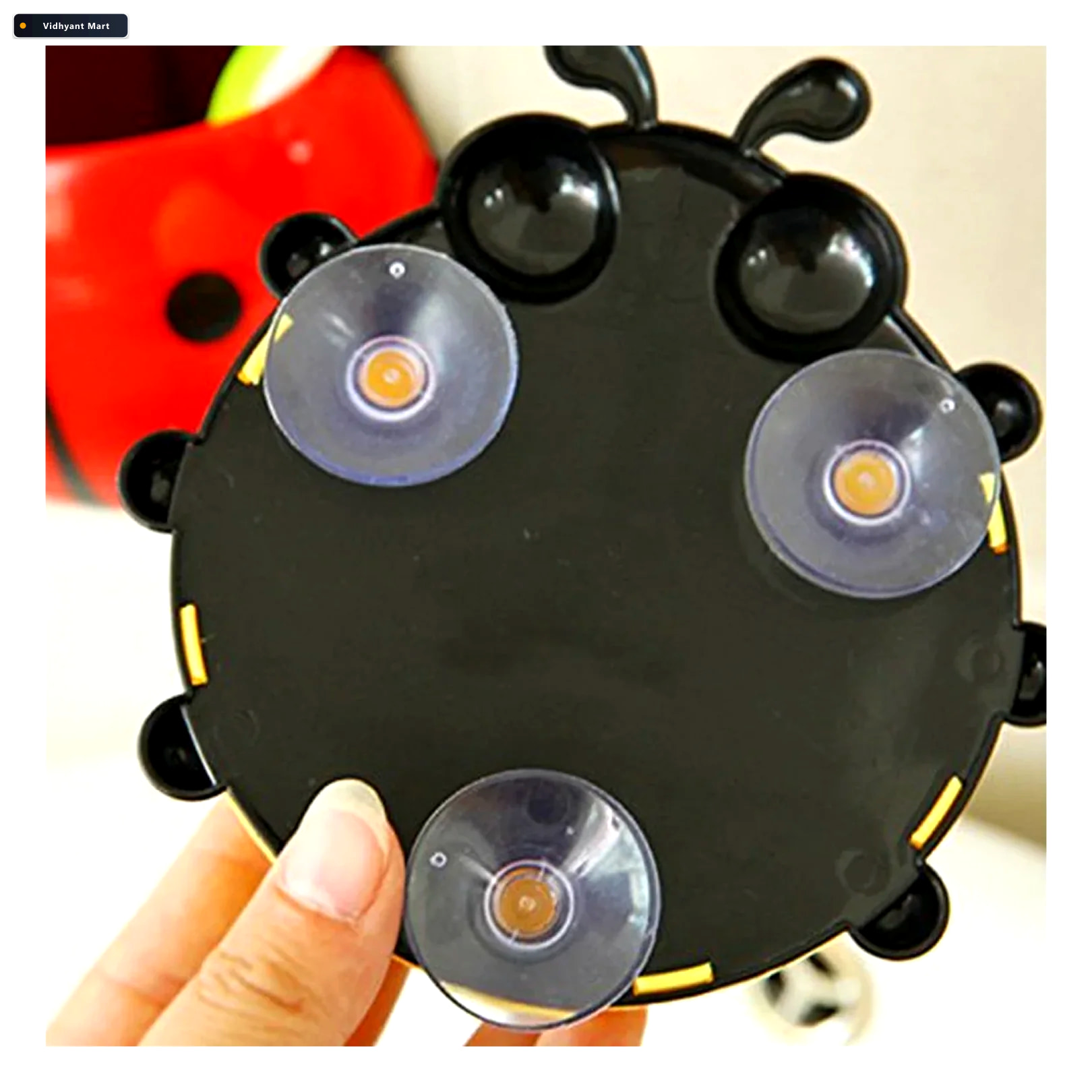 Vidhyant Mart Ladybug Toothbrush Holder Suction Hook Bathroom Or 2