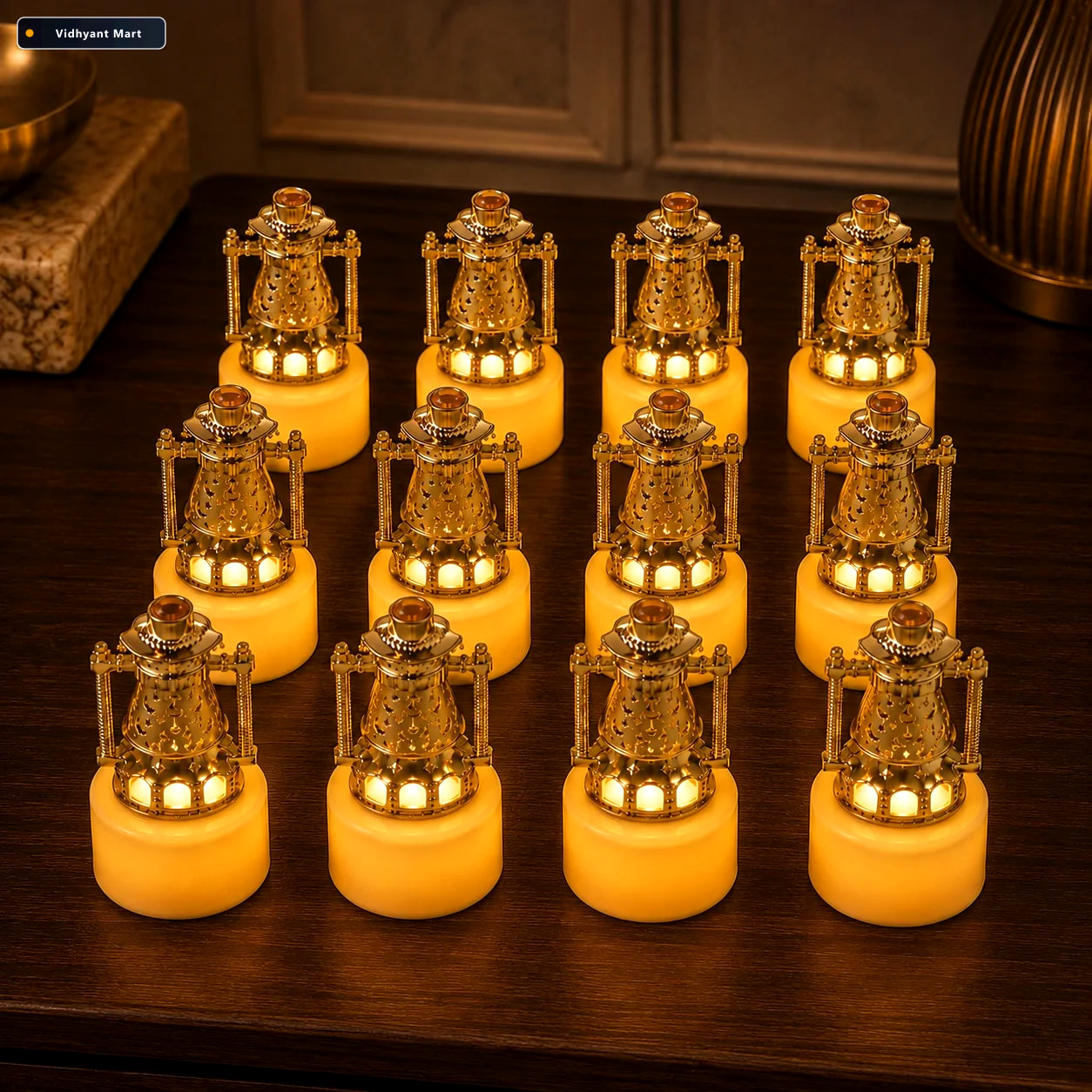 Vidhyant Mart Lantern Style Flameless Led Candles Safe Vintage A 1