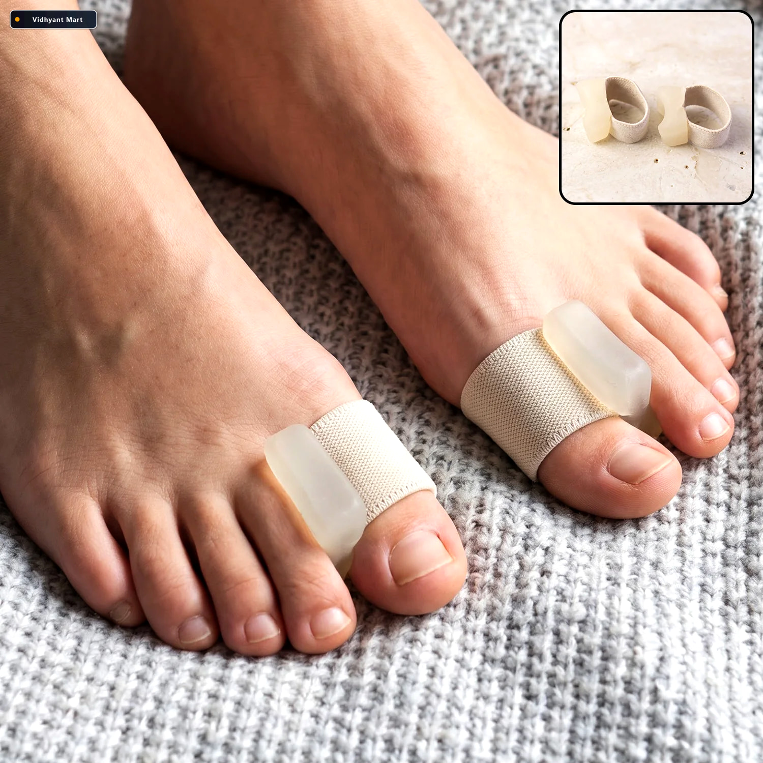 Vidhyant Mart Large Big Toe Corrector Support Brace With Elastic 1