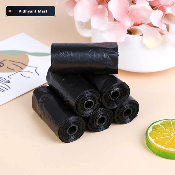 Vidhyant Mart Large Black Garbage Bags Heavy Duty 30x50 Inch Vel 2