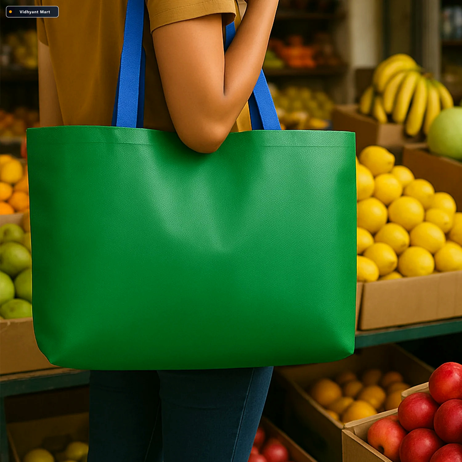 Vidhyant Mart Large Eco Friendly Shopping Tote Bag Durable Spaci 3