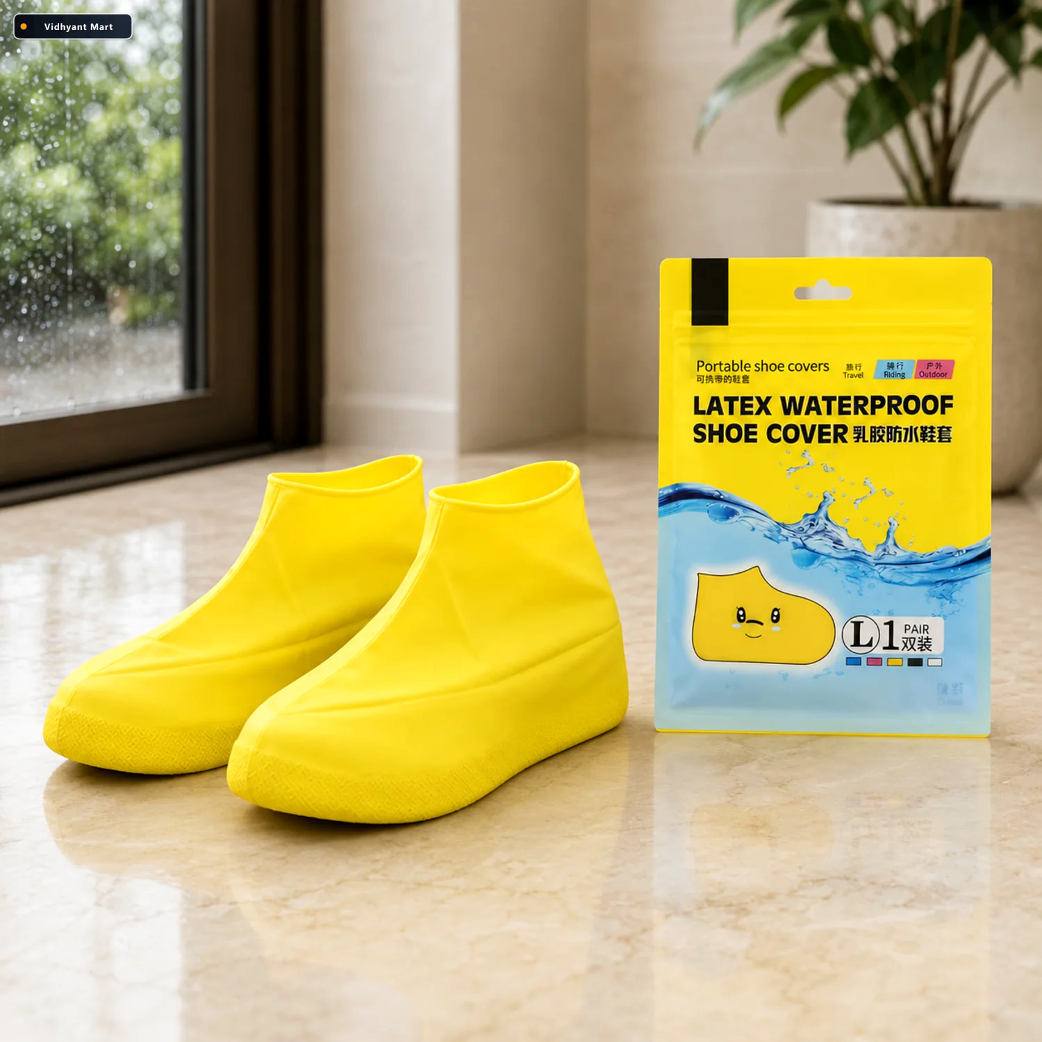 Vidhyant Mart Large Waterproof Shoe Covers For Travel And Monsoo 1