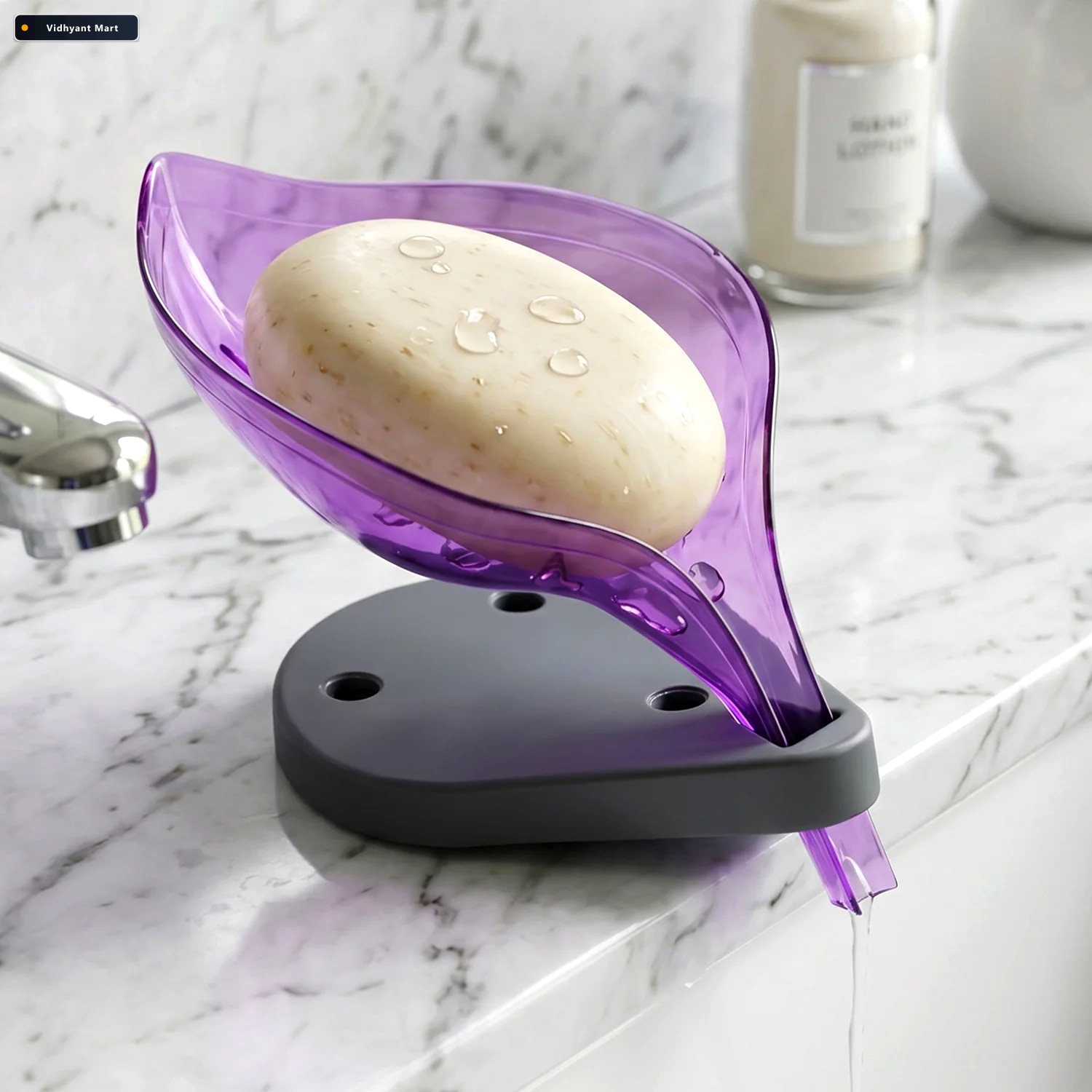 Vidhyant Mart Leaf Shape Soap Tray Self Draining Holder Velvetbu 2