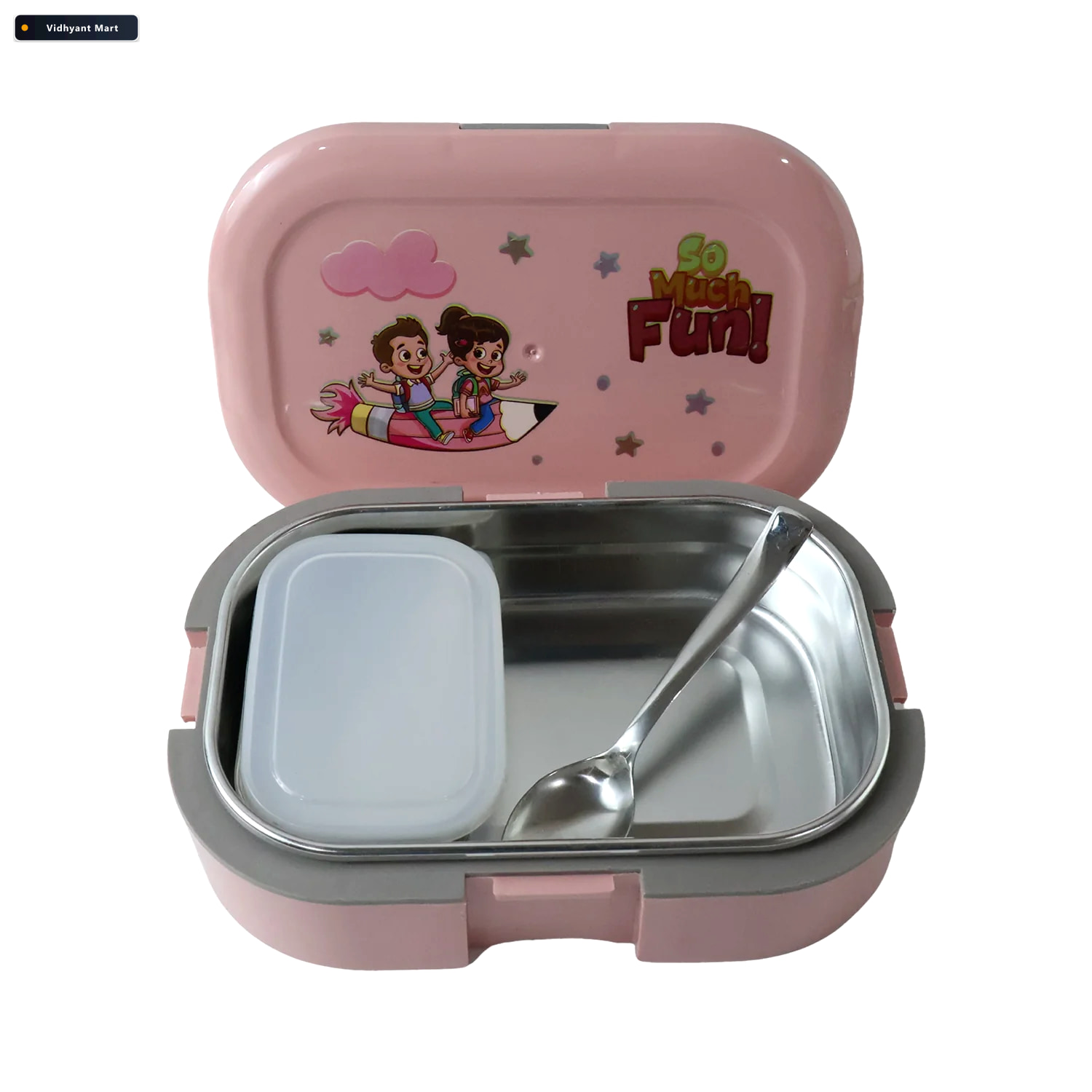 Vidhyant Mart Leak Proof Stainless Steel Lunch Box Premium Airti 4