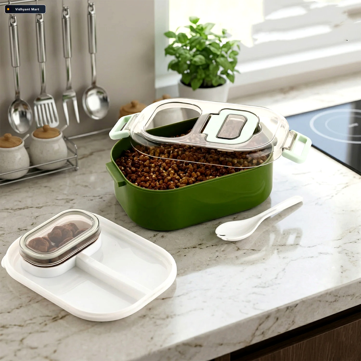 Vidhyant Mart Leakproof Lunch Box Set Bpa Free With Tumbler Cutl 2