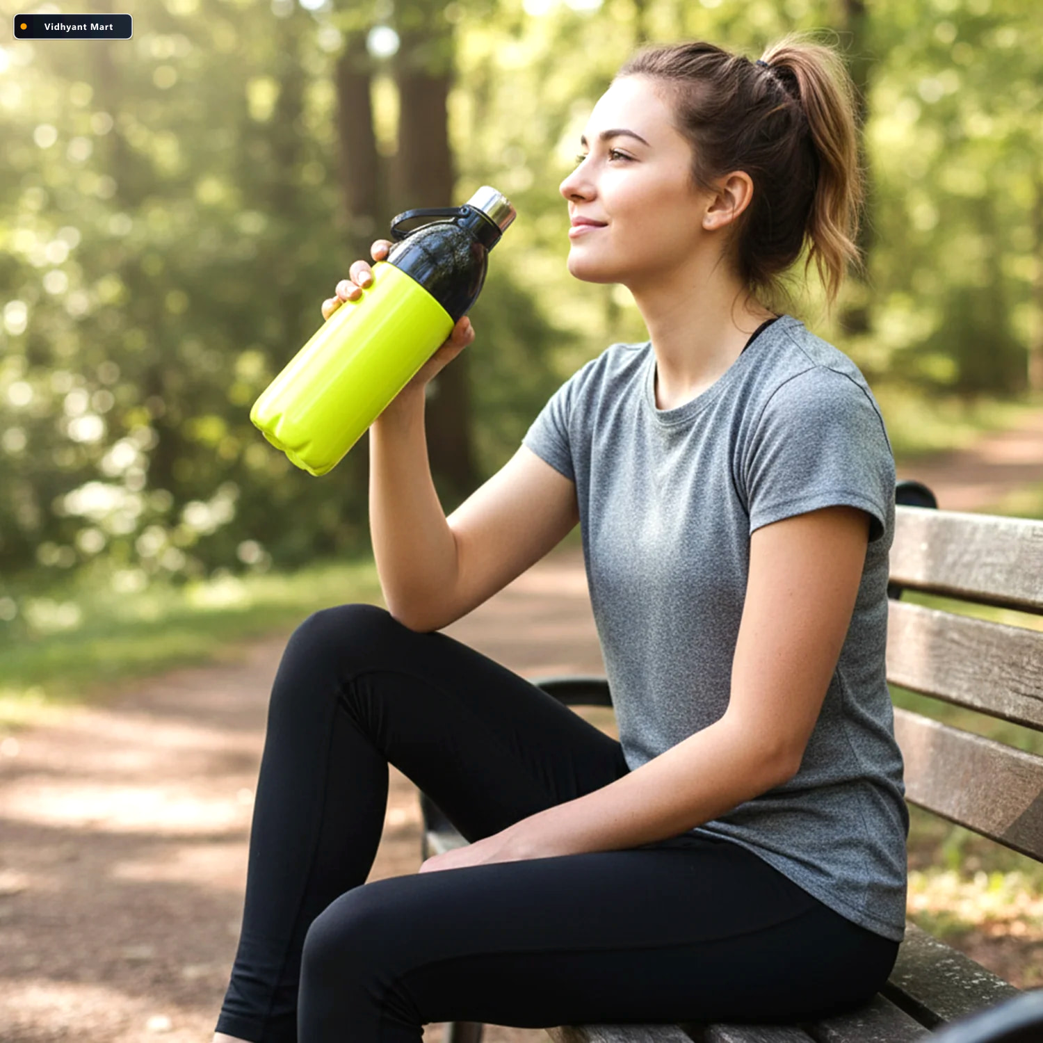 Vidhyant Mart Leakproof Water Bottle 1700ml Large Capacity With 2