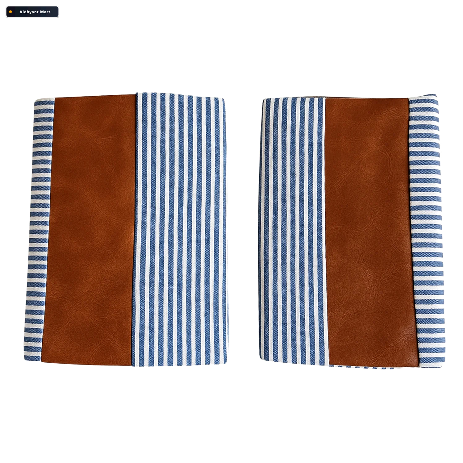 Vidhyant Mart Leather Cotton Pillow Covers 20x20 Inch 2 Pack Sty 1