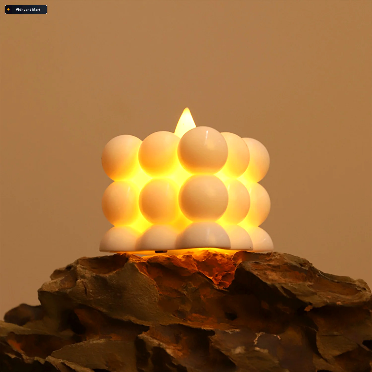Vidhyant Mart Led Bubble Candles Set Of 6 Flameless Decorative L 2