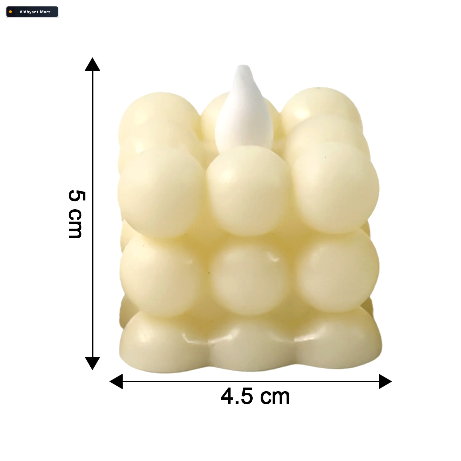 Vidhyant Mart Led Bubble Candles Set Of 6 Flameless Decorative L 3