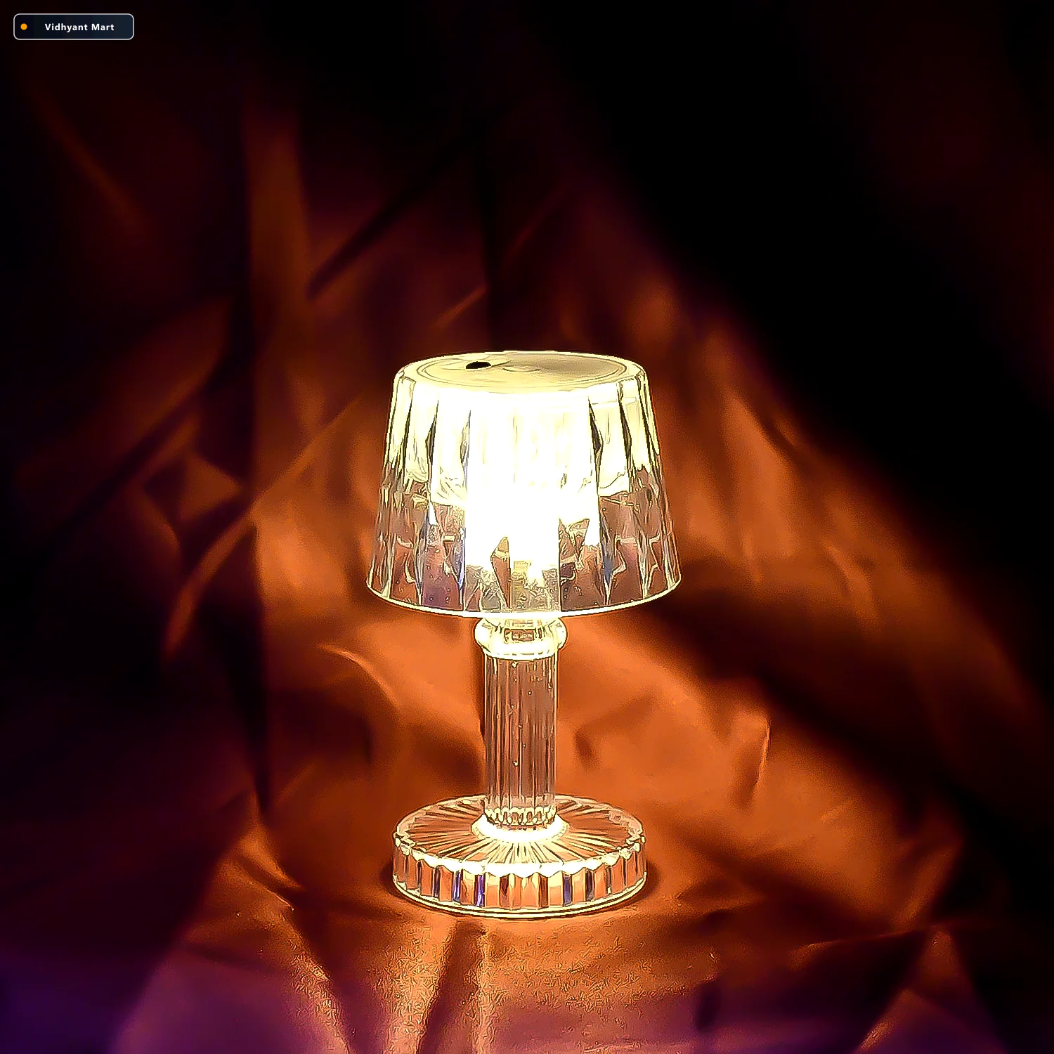Vidhyant Mart Led Candle Lamp Portable Small Table Lamp Tidy Tab 4