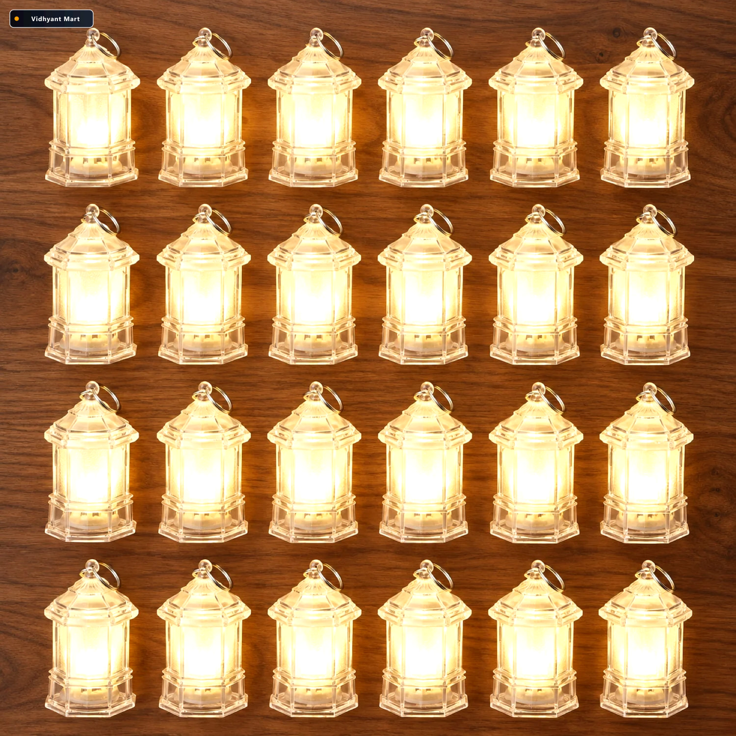 Vidhyant Mart Led Decorative Lantern Lights Set Of 24 Flameless 1