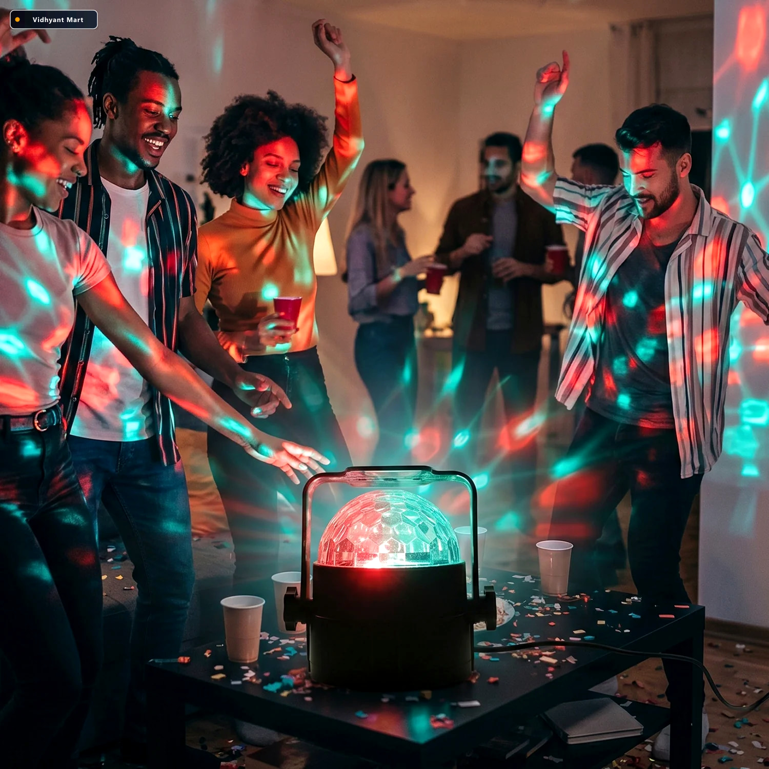 Vidhyant Mart Led Disco Light Projector Usb Party Star Light Jub 3