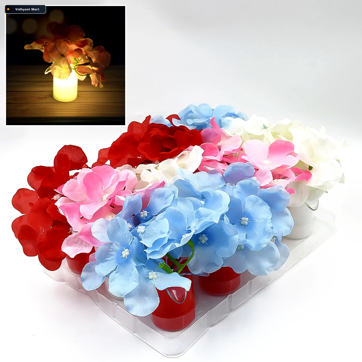 Vidhyant Mart Led Diwali Lights 12 Pc Wireless Home Decor Set Ve 1
