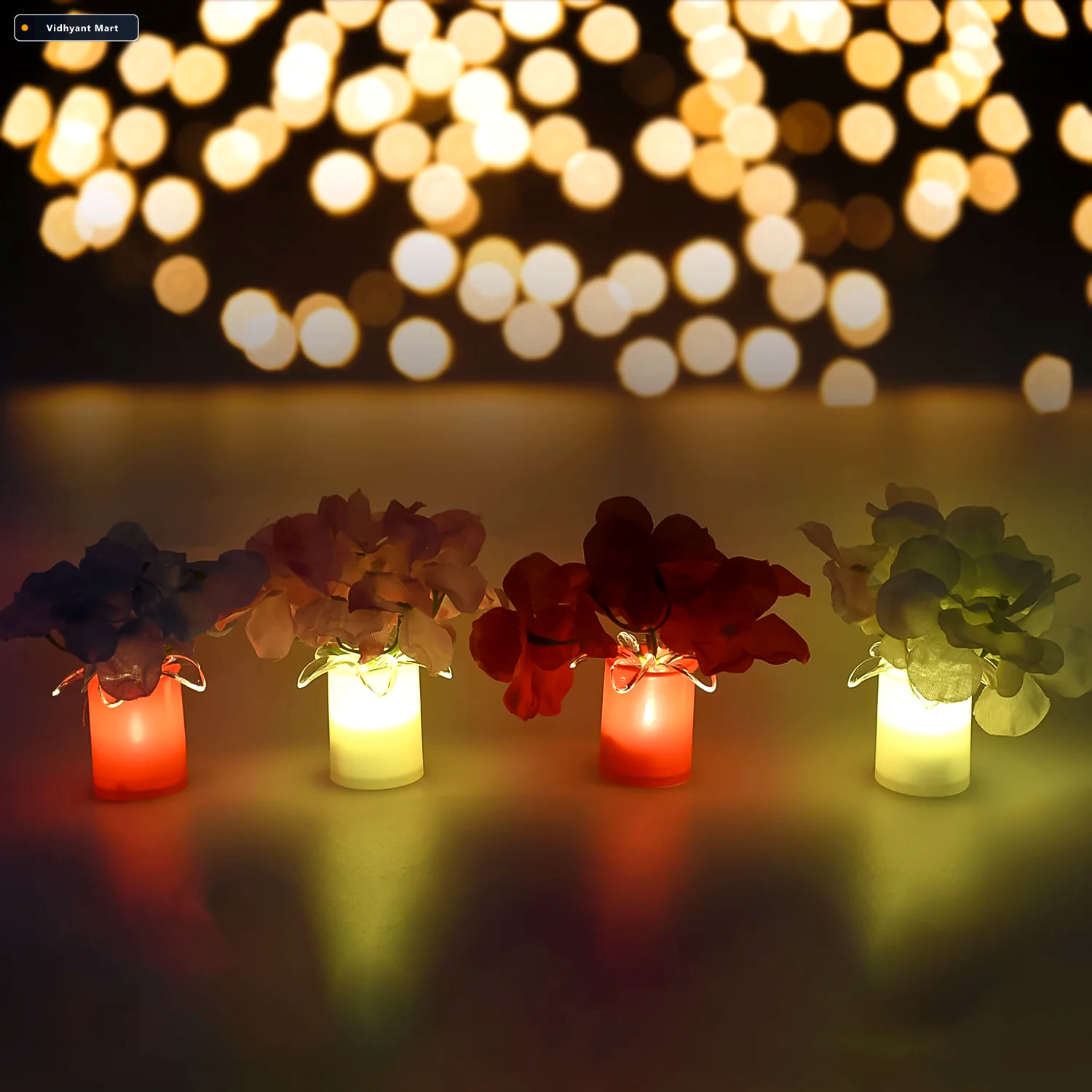 Vidhyant Mart Led Diwali Lights 12 Pc Wireless Home Decor Set Ve 2