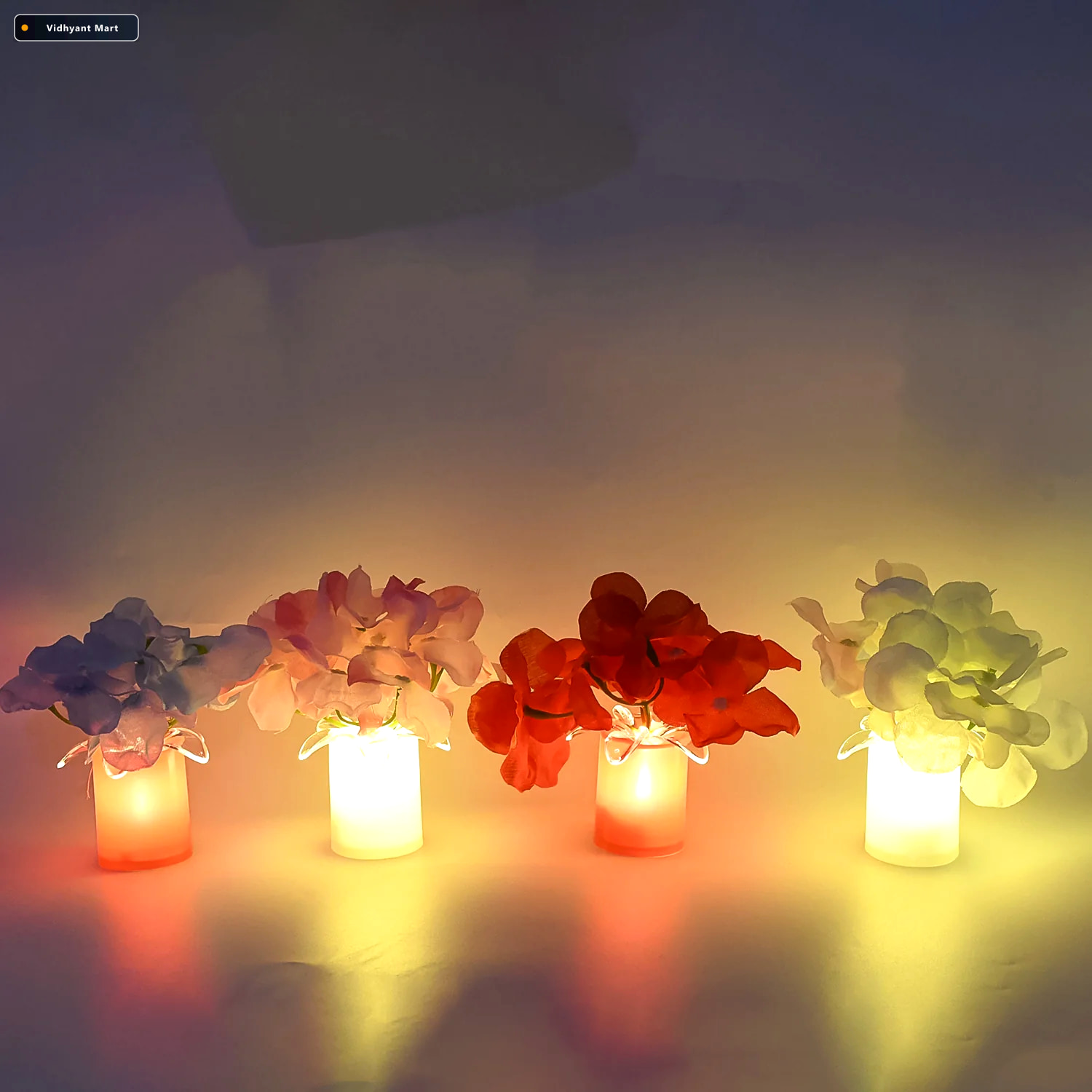 Vidhyant Mart Led Diwali Lights 12 Pc Wireless Home Decor Set Ve 4
