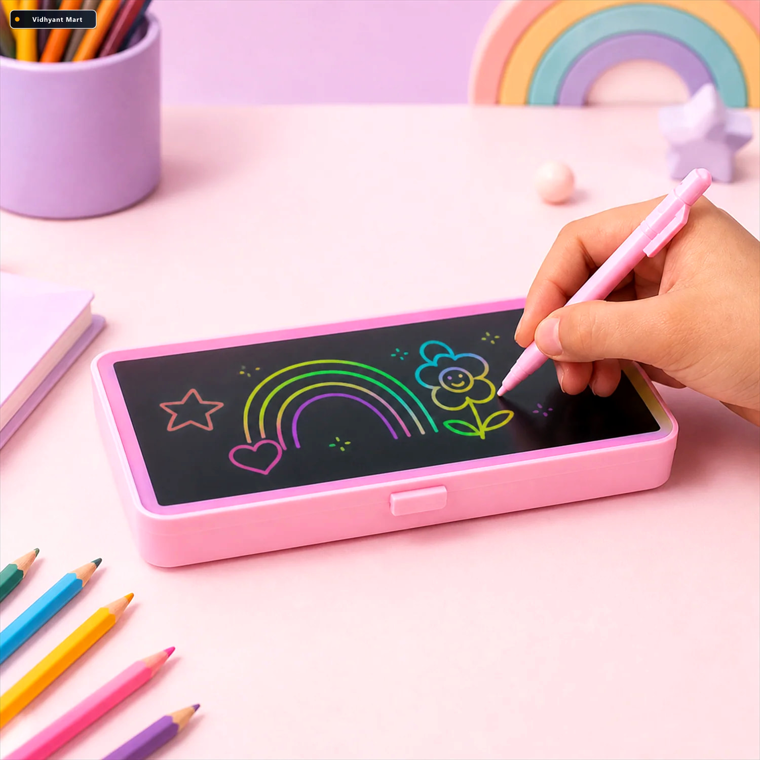 Vidhyant Mart Led Drawing Pad Kids Electronic Magic Slate Inkglo 2