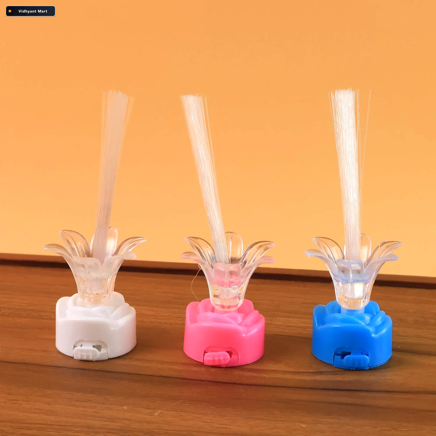Vidhyant Mart Led Fiber Optic Flower Night Lamps Multi Color Amb 4