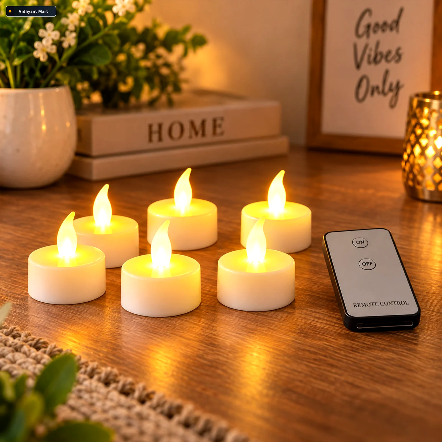 Vidhyant Mart Led Flameless Candle Set 6 Piece Warm Flickering L 3