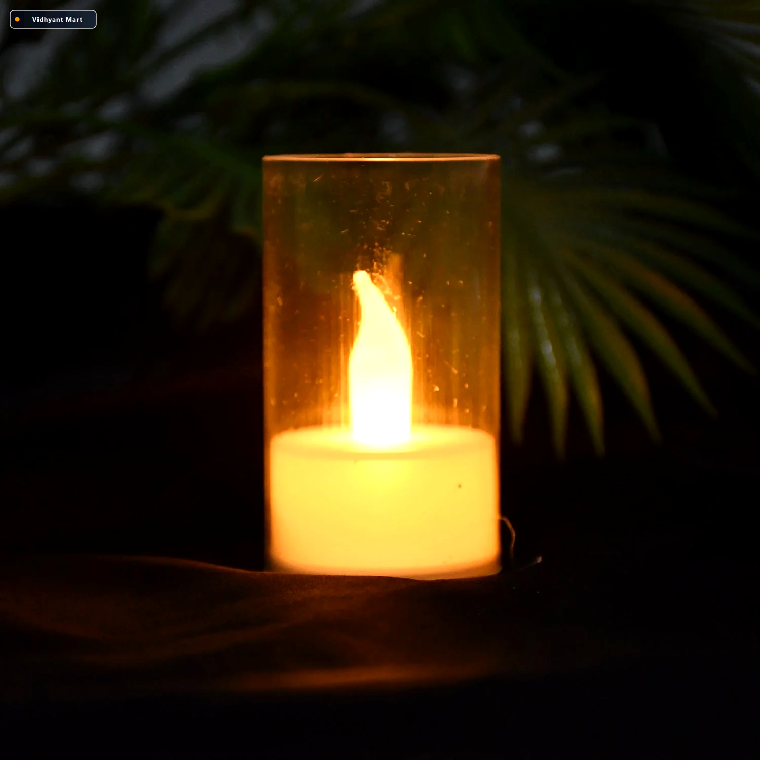 Vidhyant Mart Led Flameless Candles Set Of 24 With Transparent C 3