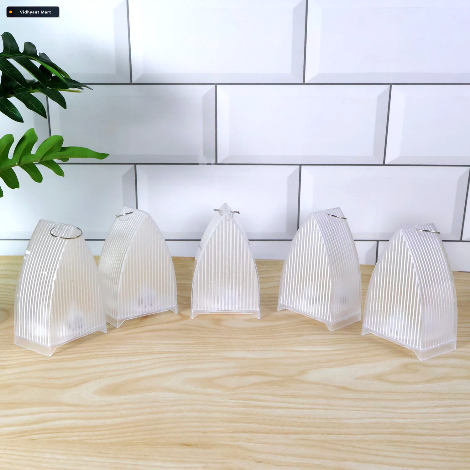 Vidhyant Mart Led Flameless Lantern Lights Safe Elegant 5 Pc Set 4