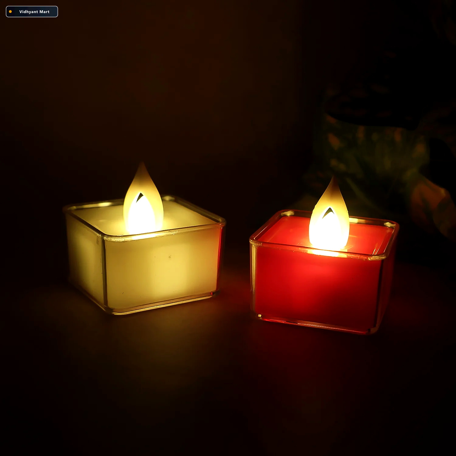 Vidhyant Mart Led Flameless Tealight Candles Vibrant Multicolor 3