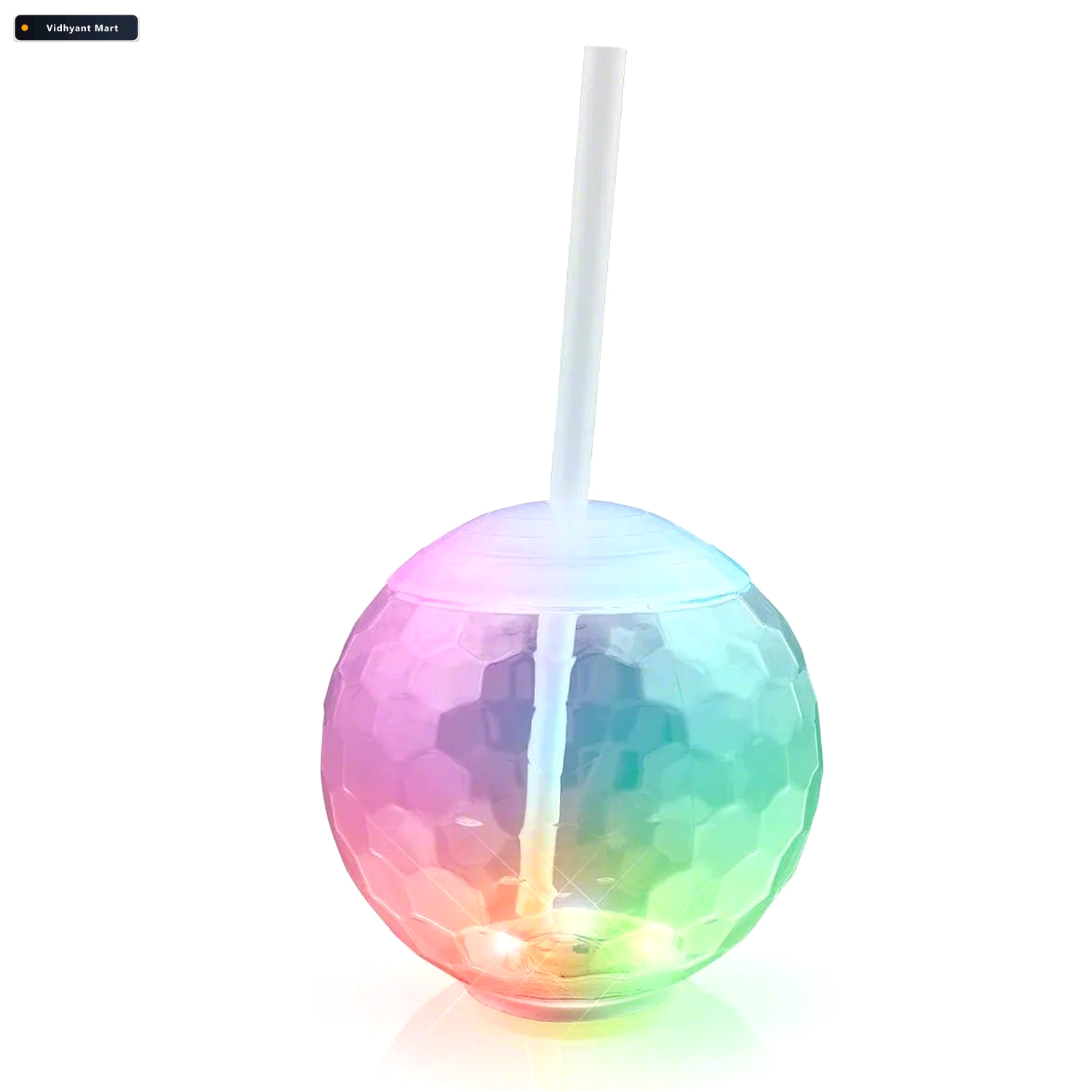 Vidhyant Mart Led Glow Drink Cup Vibrant Color Changing Light Up 3