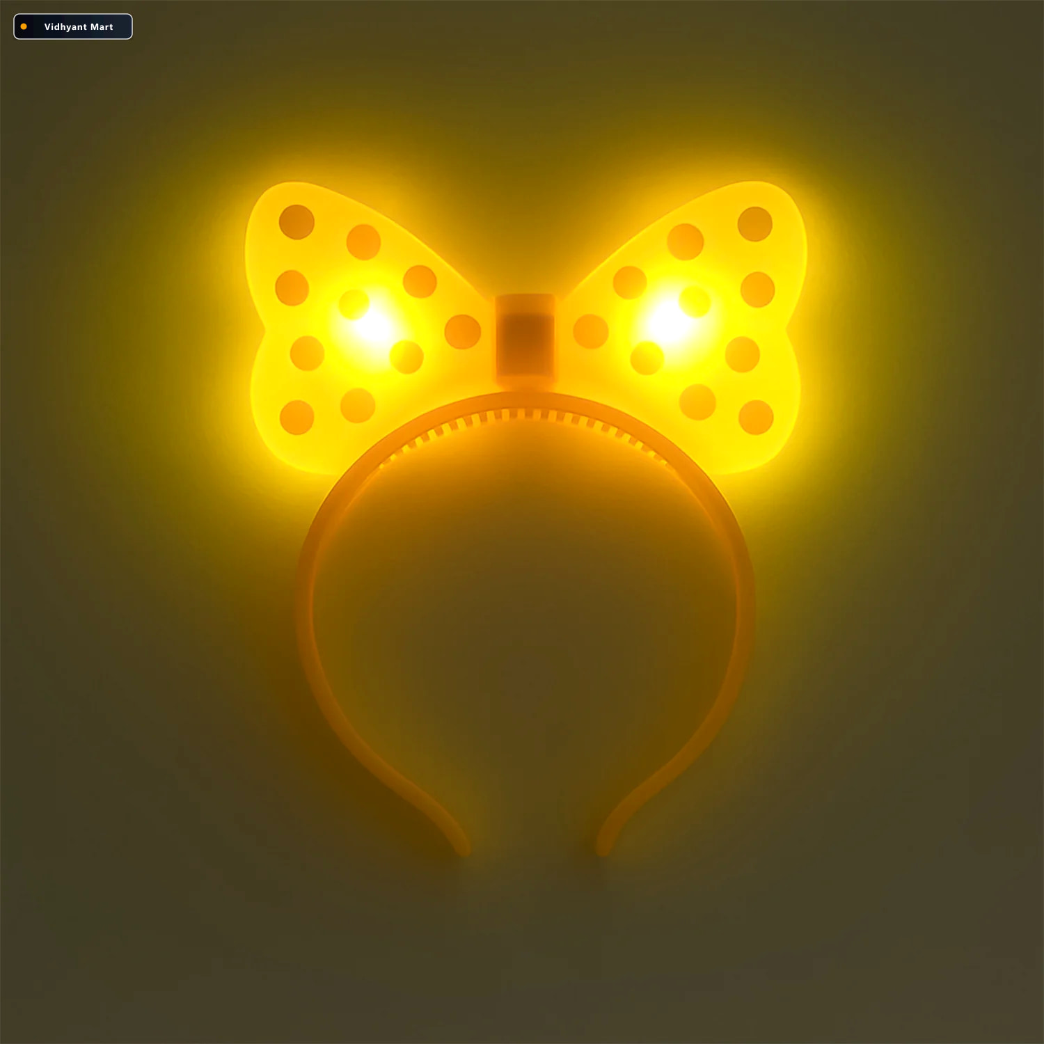 Vidhyant Mart Led Glowing Bow Hairband Fun Light Up Accessory Fo 3