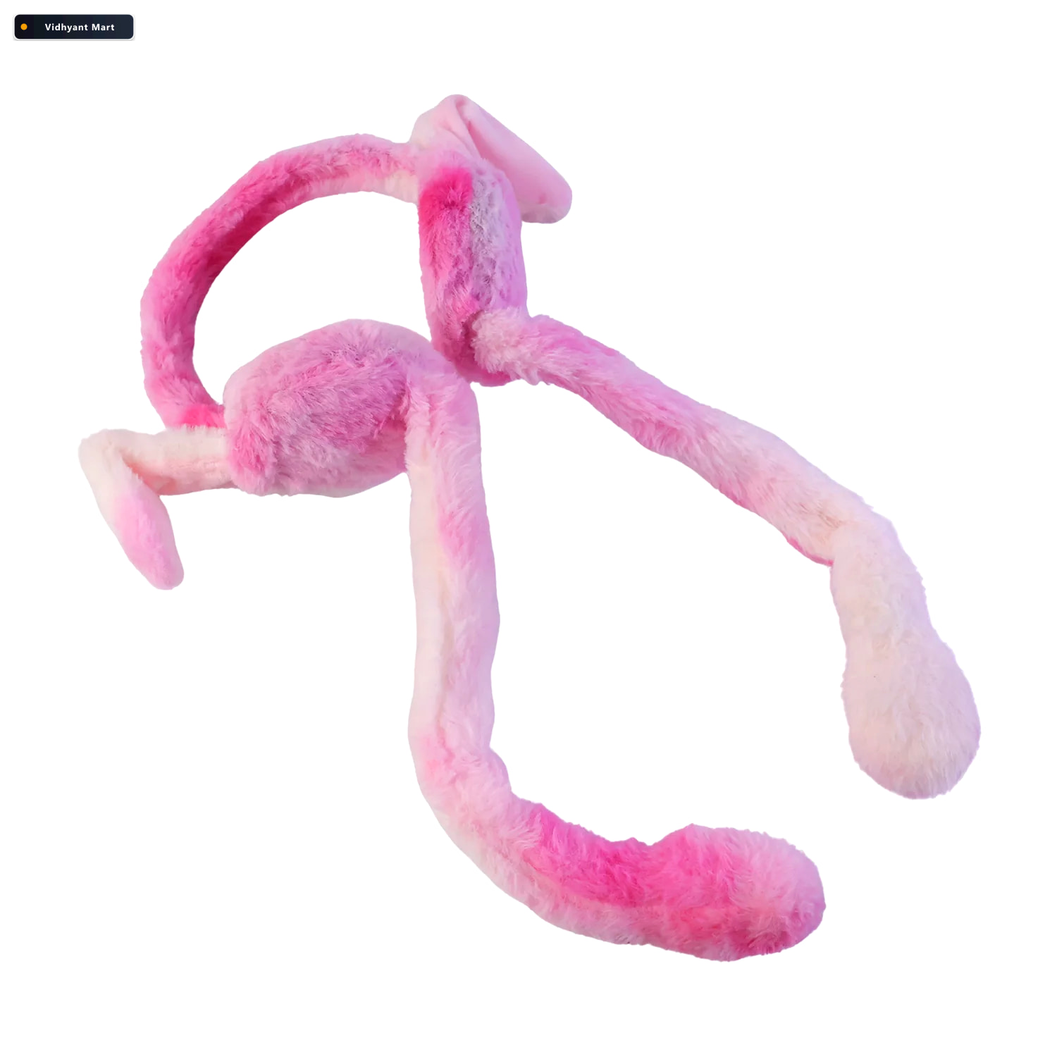 Vidhyant Mart Led Light Soft Plush Winter Earmuffs With Cute Bun 4