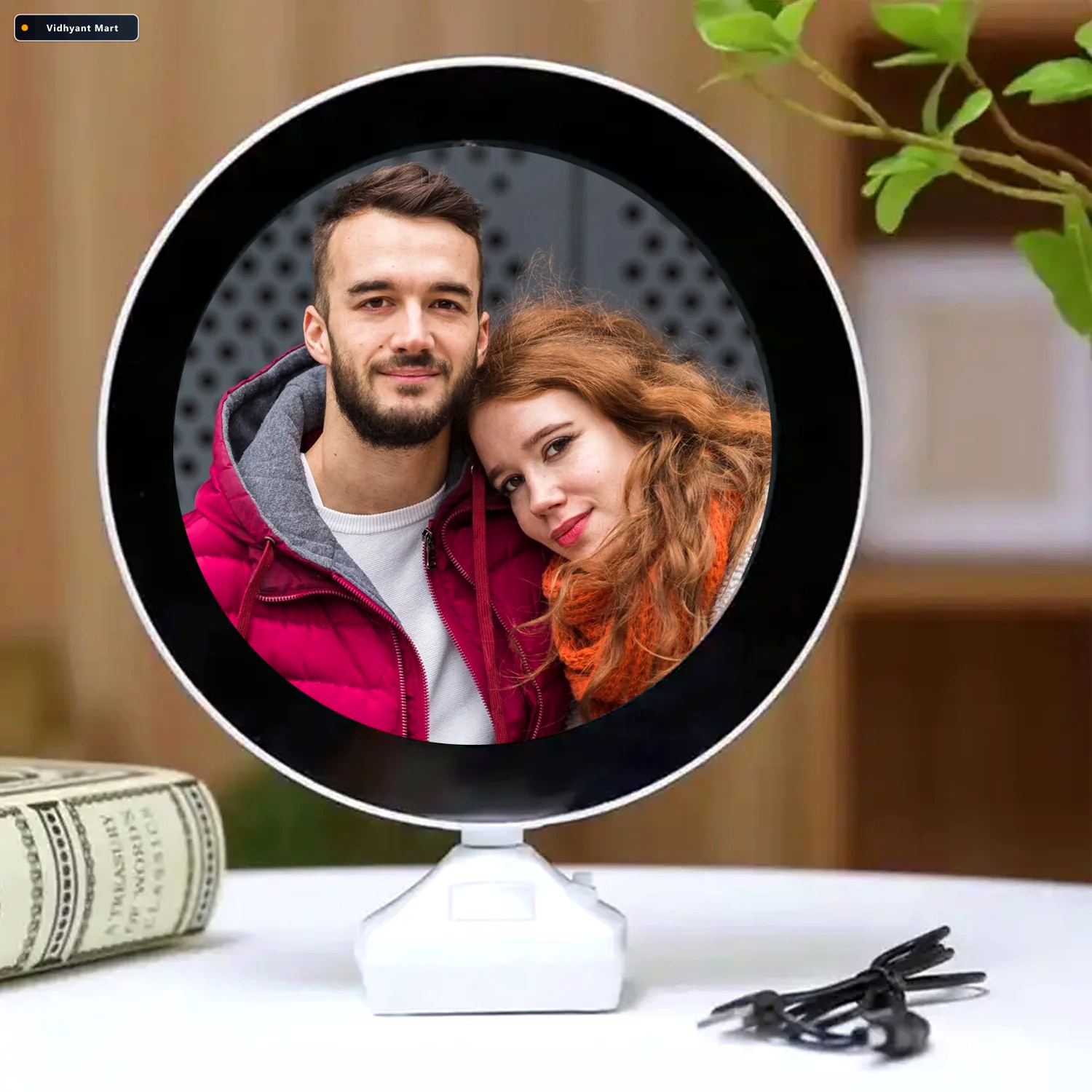 Vidhyant Mart Led Magic Mirror Photo Frame 2 In 1 Usb Powered De 2