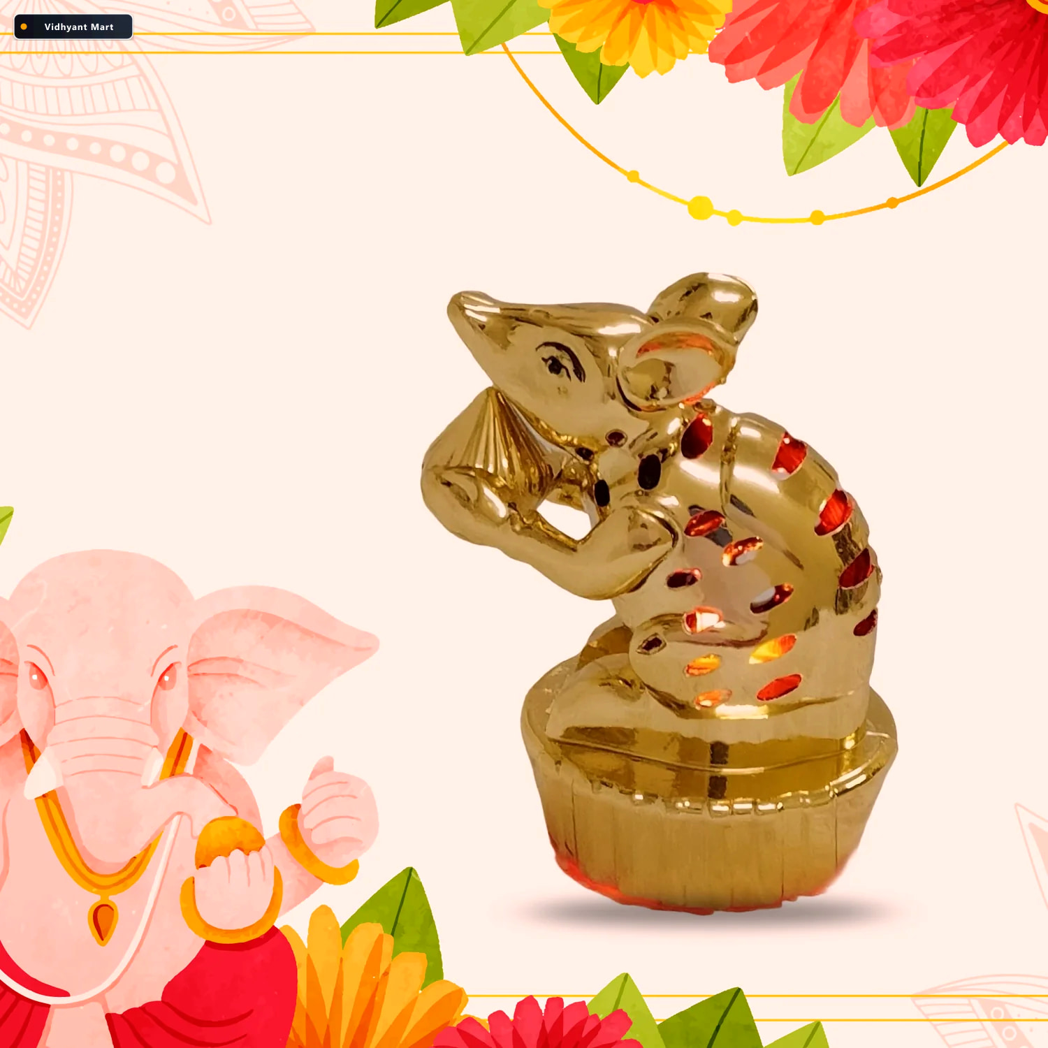Vidhyant Mart Led Mushak Multicolour Festive Light For Ganpati S 3