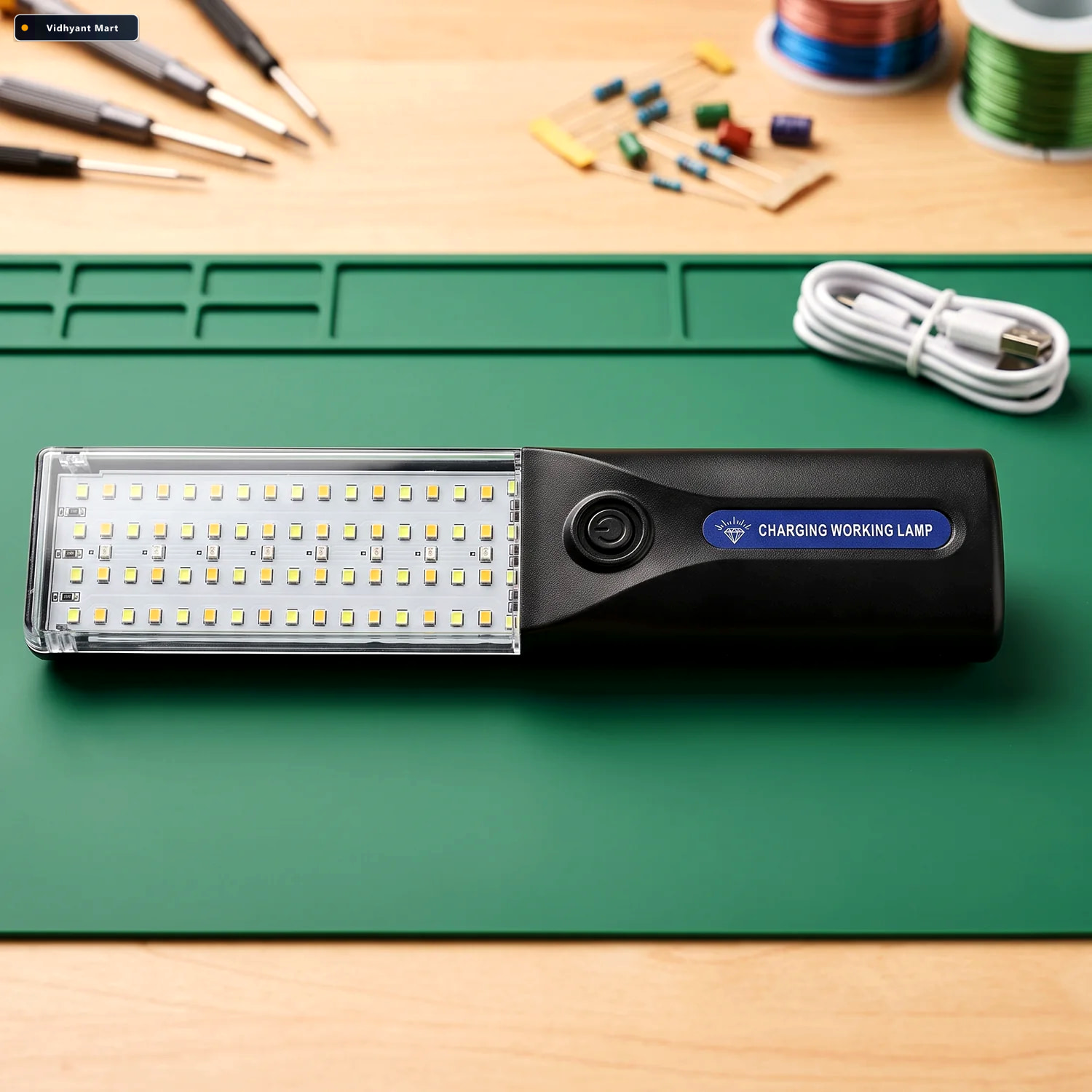 Vidhyant Mart Led Rechargeable Working Lamp With Hanging Hook Fo 3