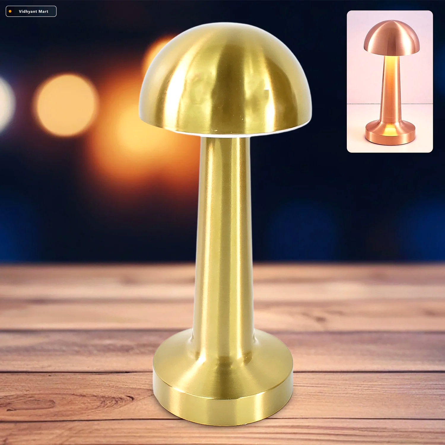 Vidhyant Mart Led Table Lamp Touch Control Portable Dimmable Met 2