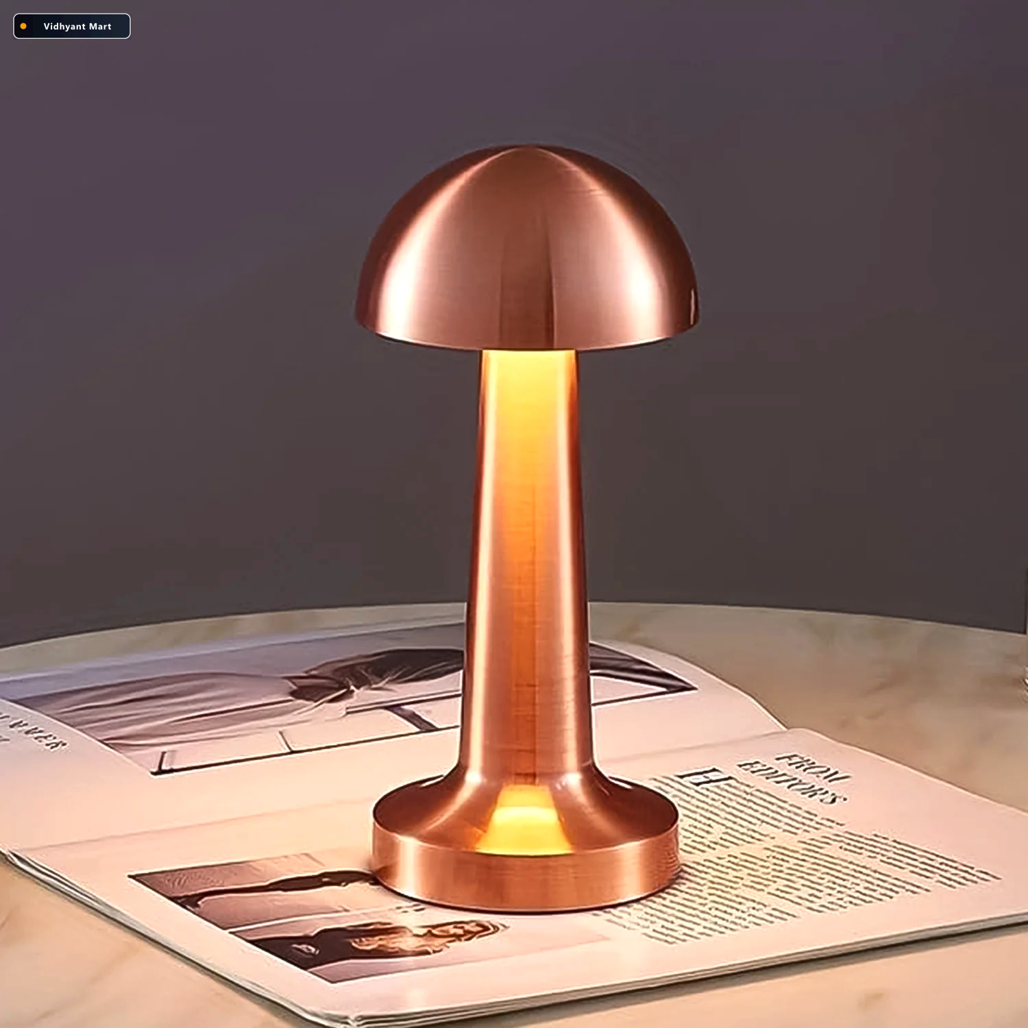 Vidhyant Mart Led Table Lamp Touch Control Portable Dimmable Met 3