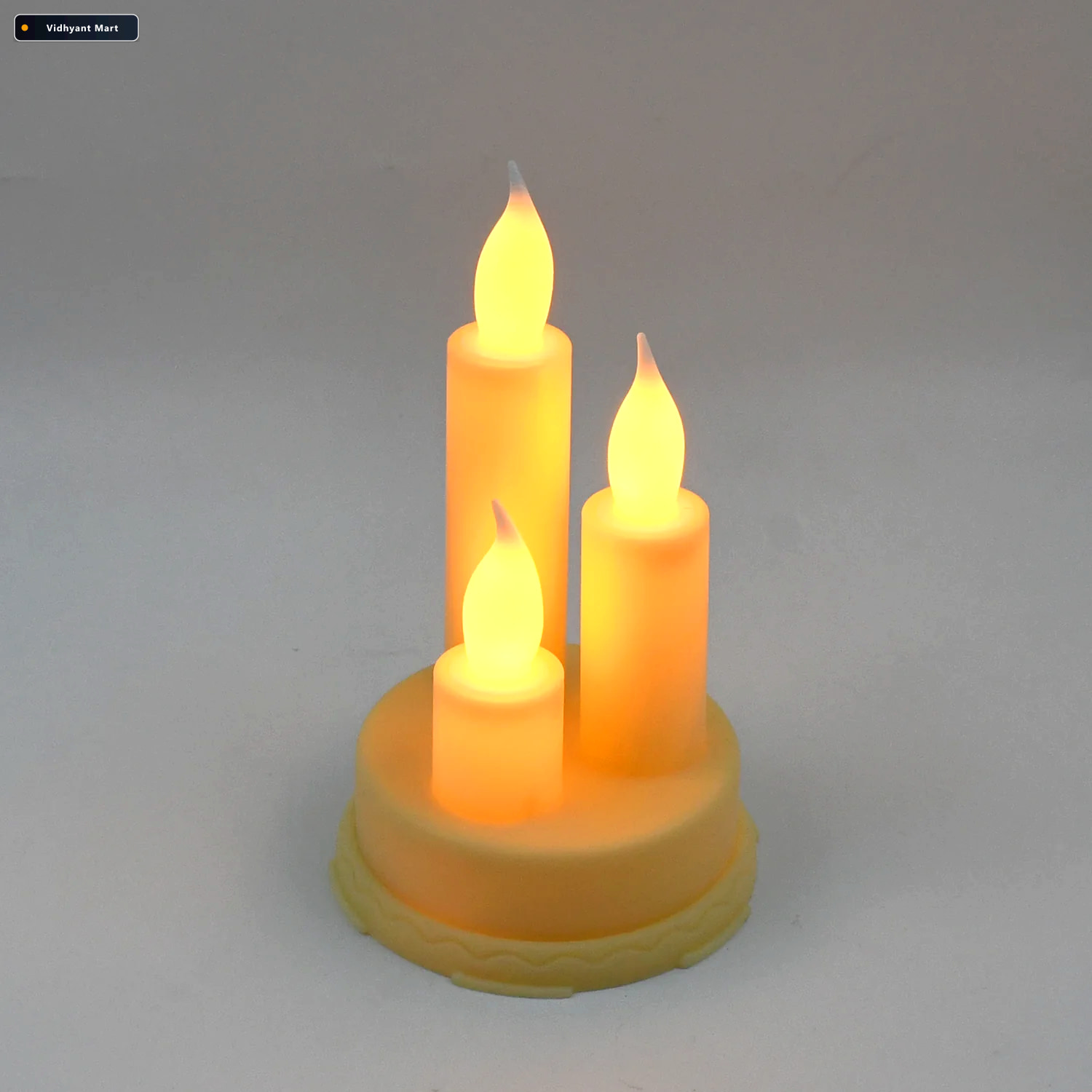 Vidhyant Mart Led Taper Candles Realistic Flickering Flame Indo 3