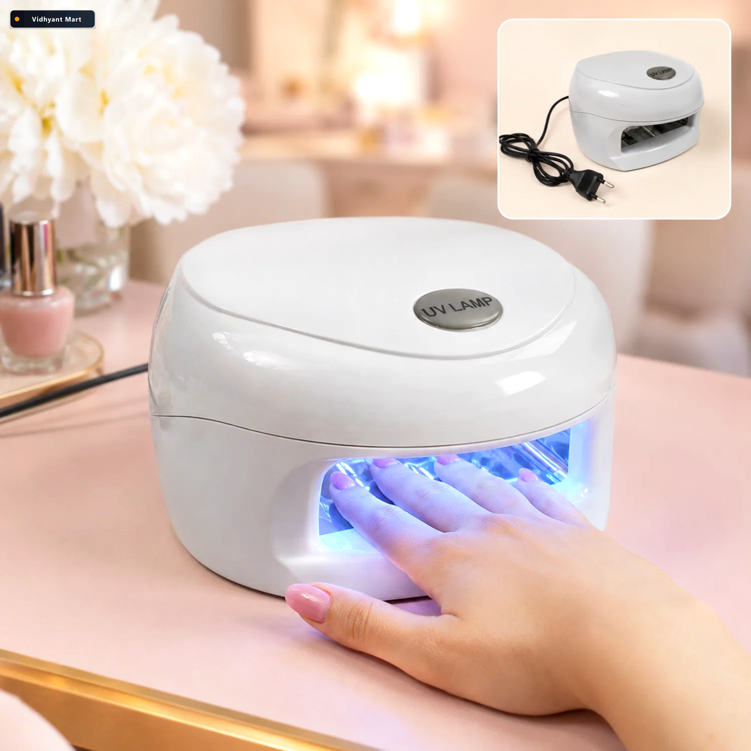 Vidhyant Mart Led Uv Nail Lamp 18w Quick Gel Polish Curing Nail 1