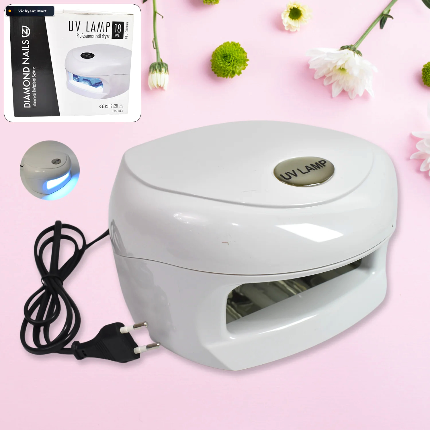 Vidhyant Mart Led Uv Nail Lamp 18w Quick Gel Polish Curing Nail 2