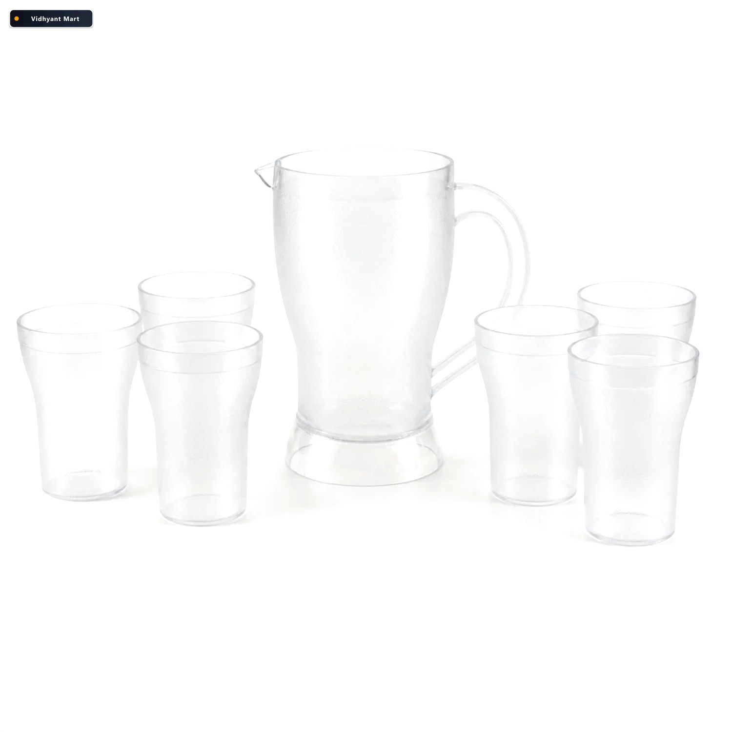Vidhyant Mart Lemon Jug Set 1200ml Unbreakable Jug With 6 Glasse 4