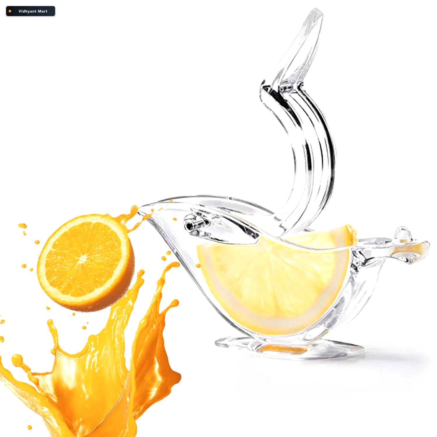 Vidhyant Mart Lemon Squeezer Bird Shaped Manual Citrus Juicer Ch 2