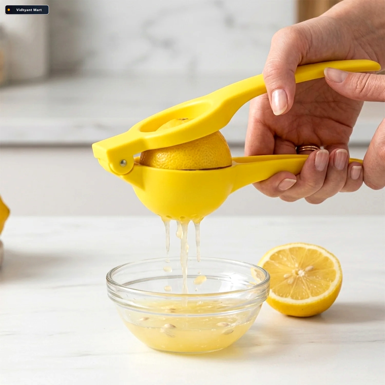 Vidhyant Mart Lemon Squeezer Compact Manual Citrus Juicer For Fr 2