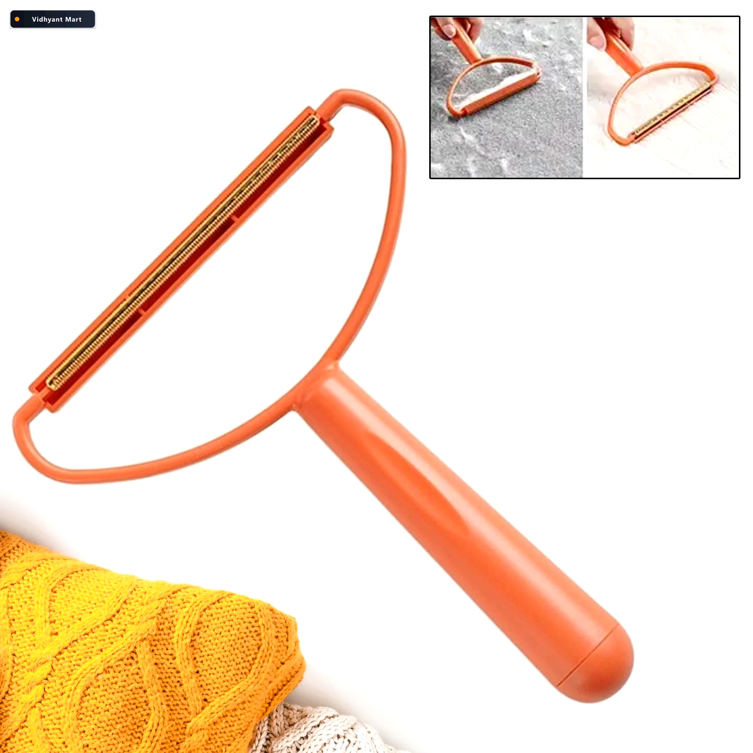 Vidhyant Mart Lint Remover 2 In 1 Fabric Brush Pet Hair Tool Sto 3