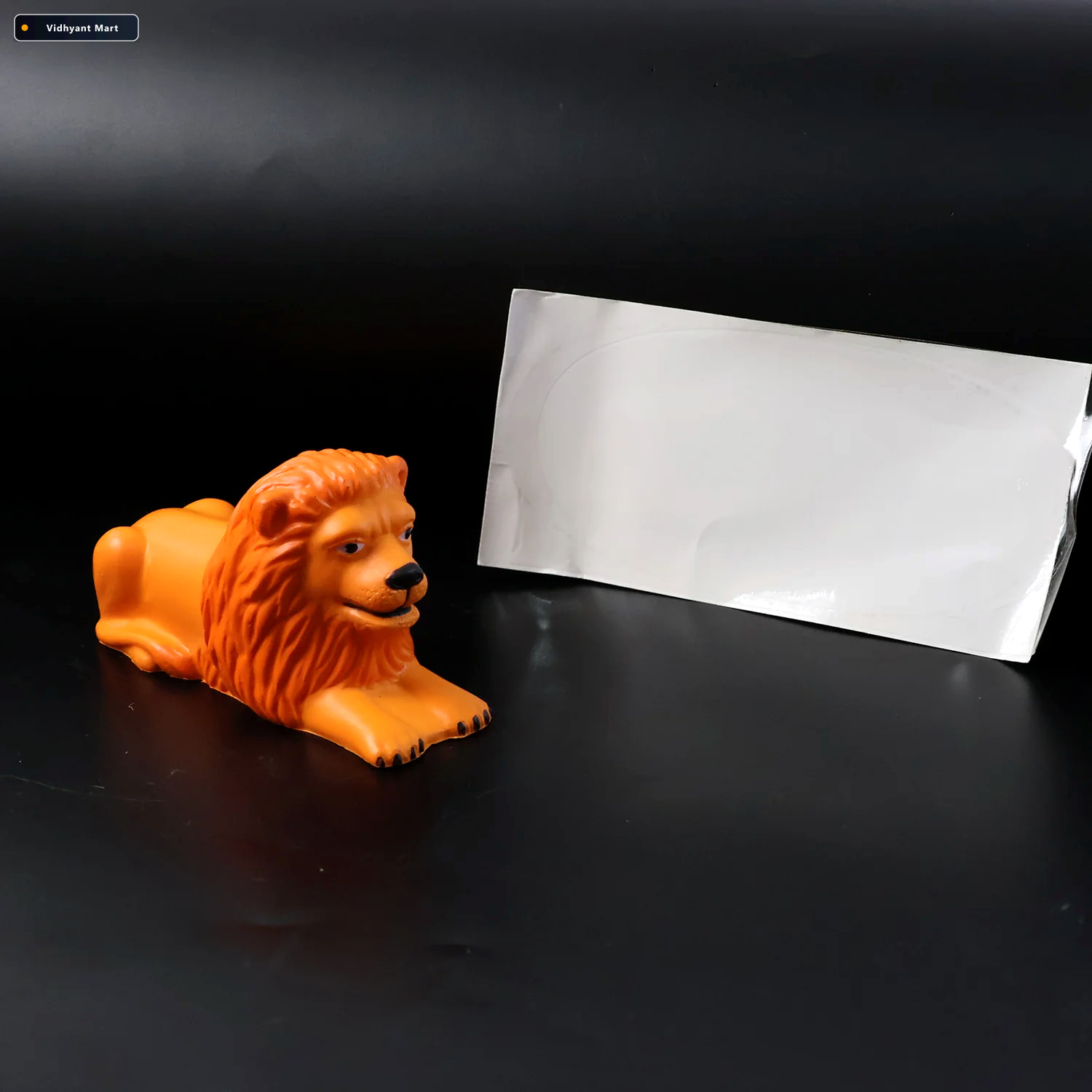 Vidhyant Mart Lion Car Dashboard Toy Majestic Orange Gold Orname 2
