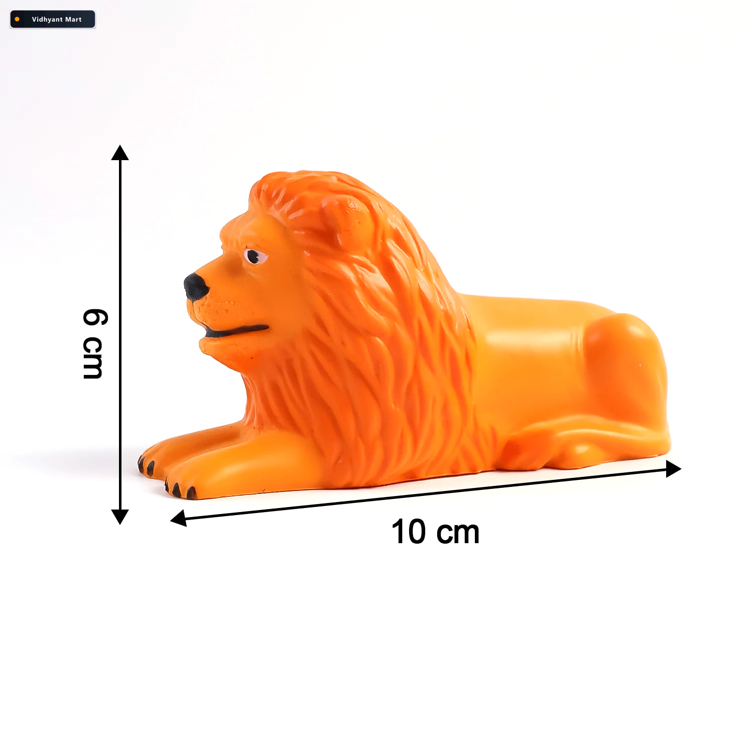 Vidhyant Mart Lion Car Dashboard Toy Majestic Orange Gold Orname 3