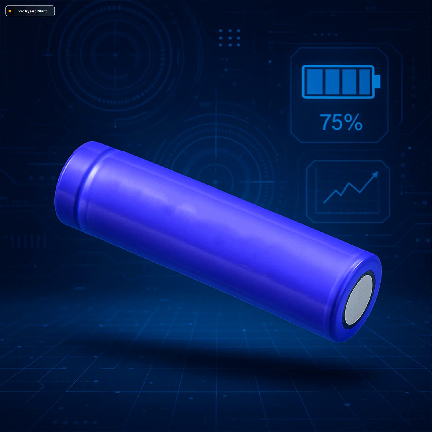 Vidhyant Mart Lithium Rechargeable Battery 37v 1200mah Flat Top 2