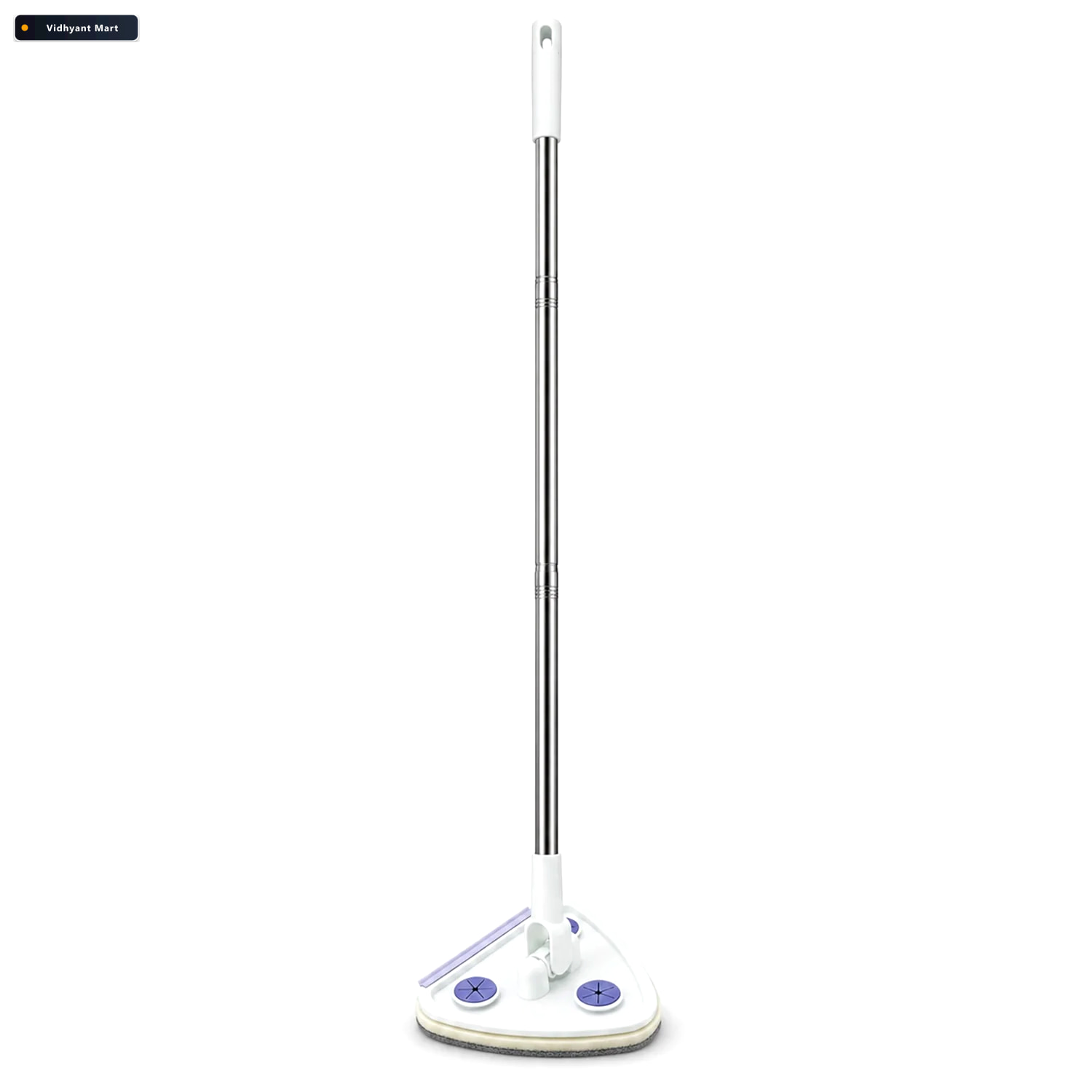 Vidhyant Mart Long Handle Triangular Cleaning Mop For Floors And 4