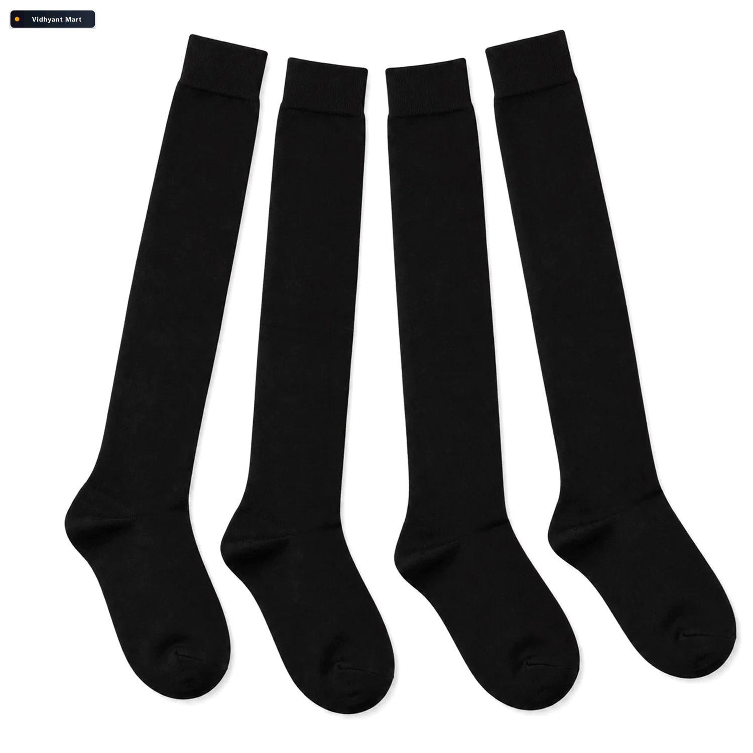 Vidhyant Mart Long Soft Stretchable Over Knee Socks For Everyday 4
